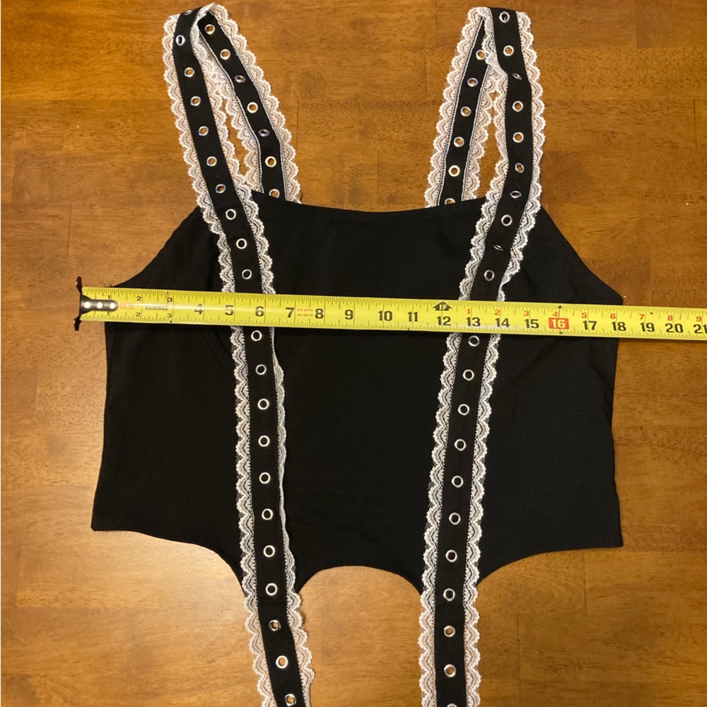 Hot topic corset style shirt
